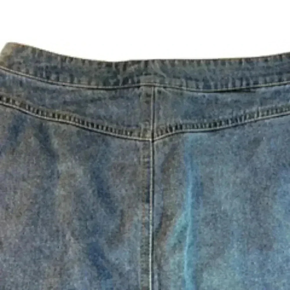 Forever 21 Button Front Jean Denim Skirt Junior Sz Small Business EUC - Picture 7 of 7